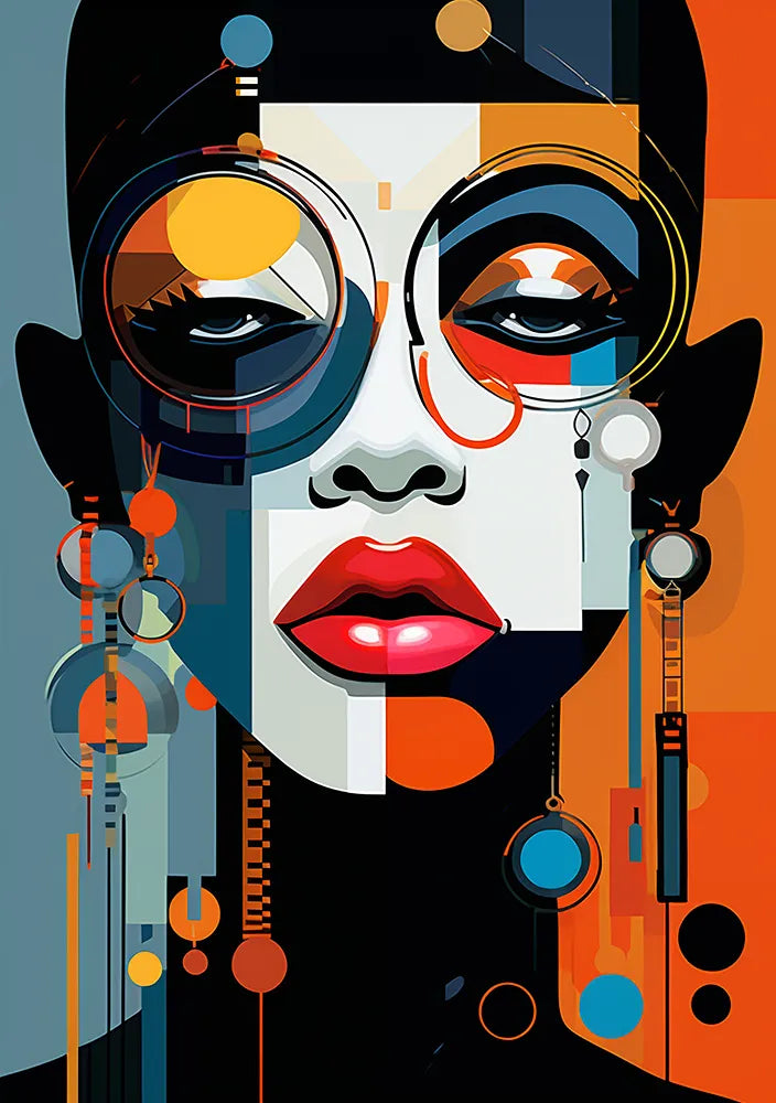 Geometric Portrait Art | Paint By Numbers Kit