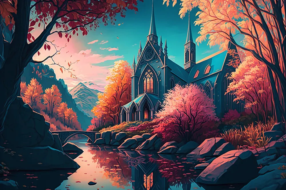 Gothic Cathedral | Paint By Numbers Kit
