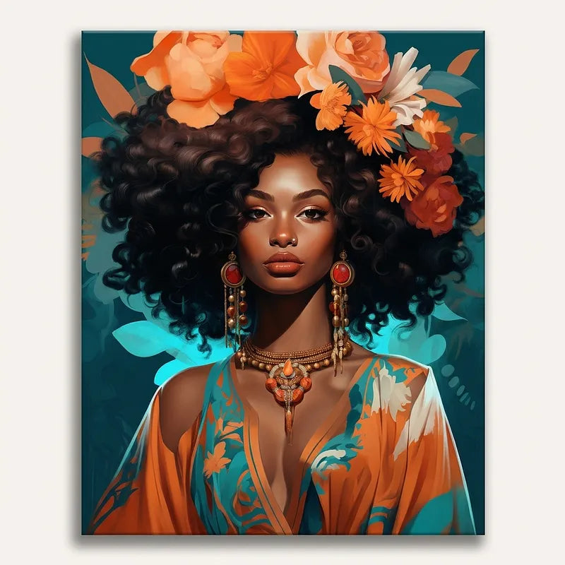 Tropical Portrait Bloom | Paint By Numbers Kit