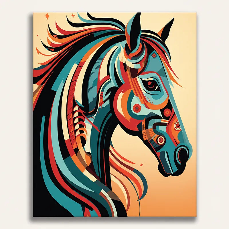 Vibrant Horse | Paint By Numbers Kit