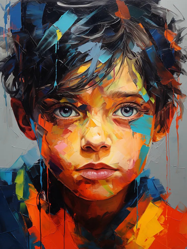 Colorful Child Portrait | Paint By Numbers Kit