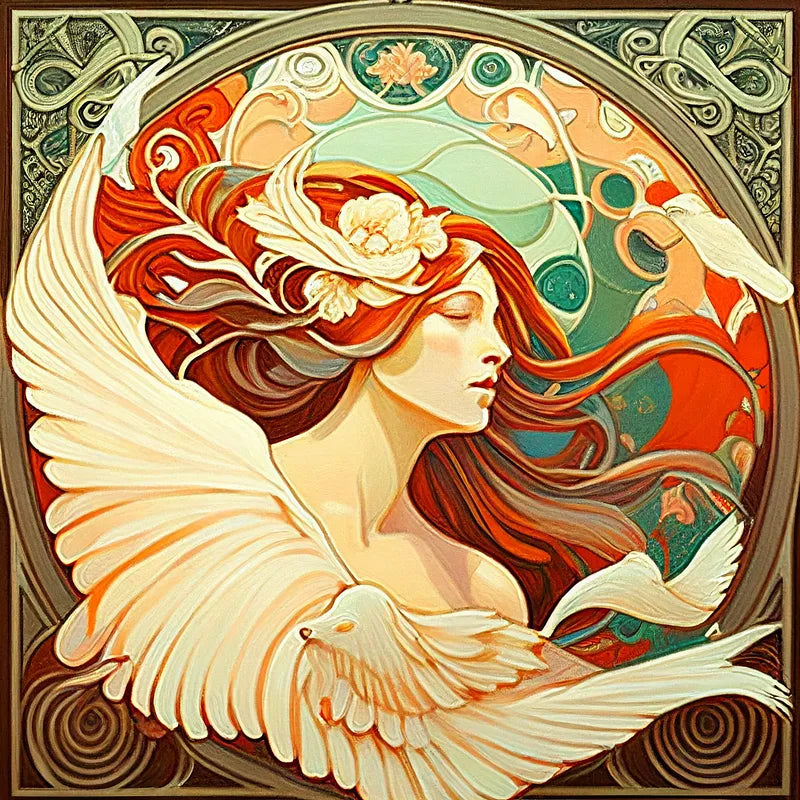 Art Nouveau Angel | Paint By Numbers Kit