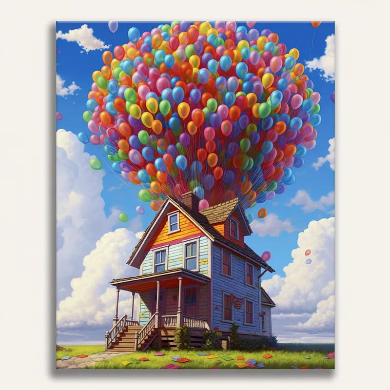 Balloon House Adventure | Paint By Numbers Kit