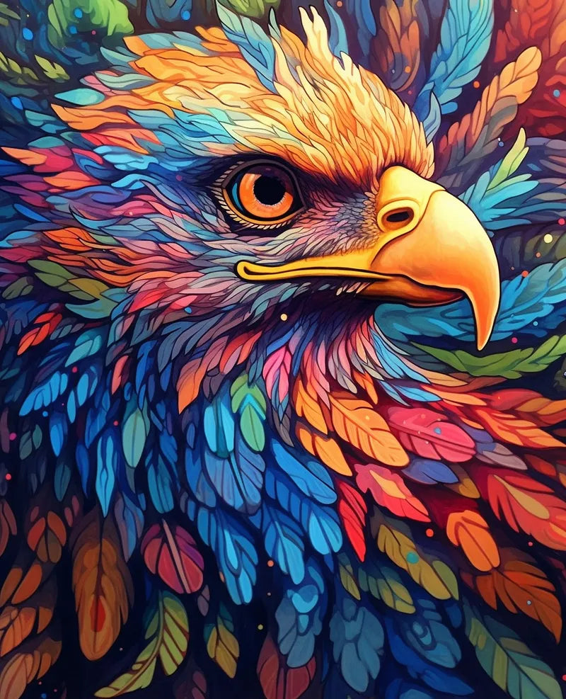 Colorful Eagle | Paint By Numbers Kit