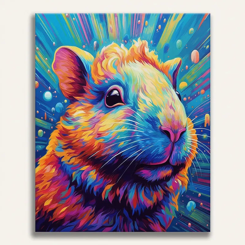 Rainbow Guinea Pig | Paint By Numbers Kit