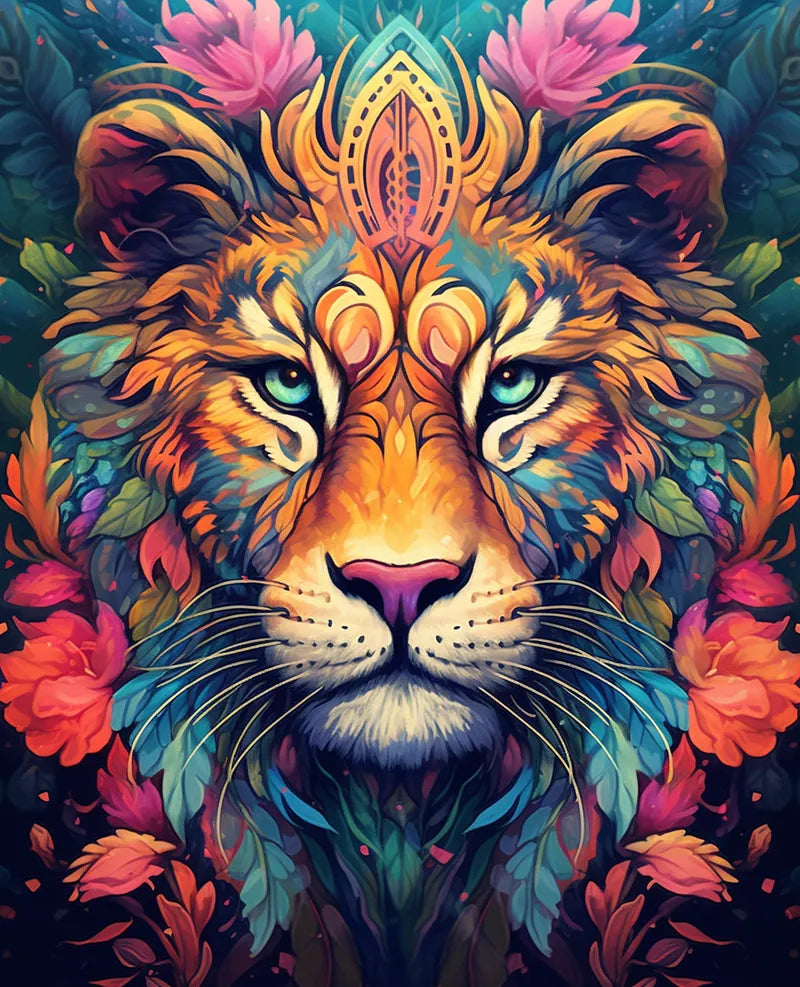 Majestic Lion Art | Paint By Numbers Kit