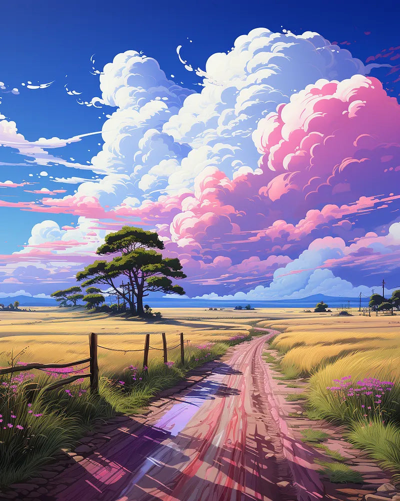 Country Road Landscape | Paint By Numbers Kit