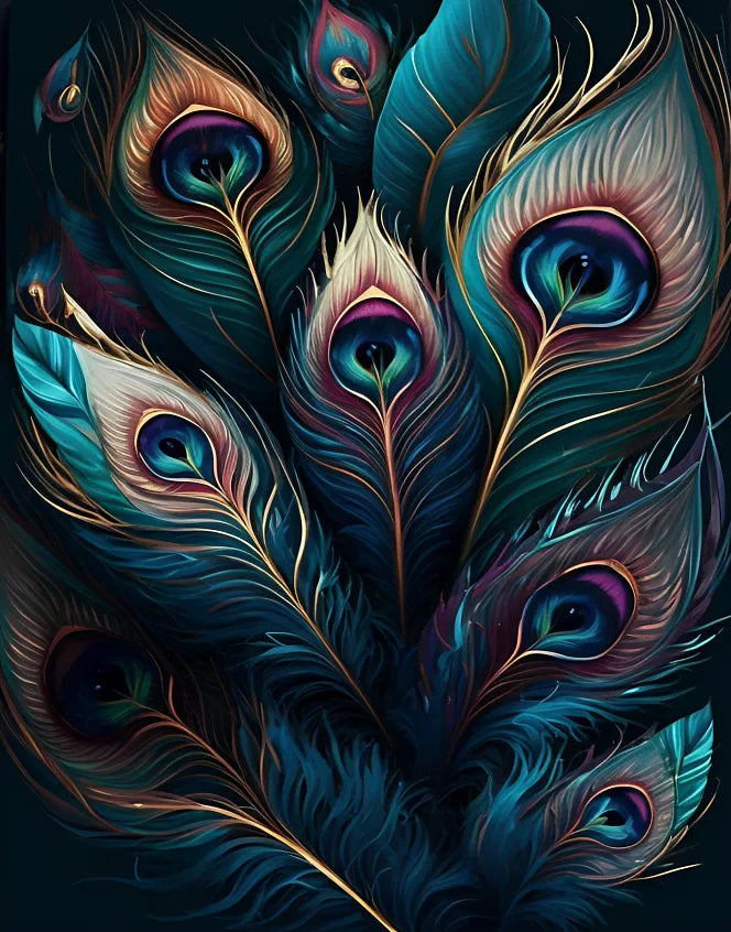 Peacock Feathers | Paint By Numbers Kit
