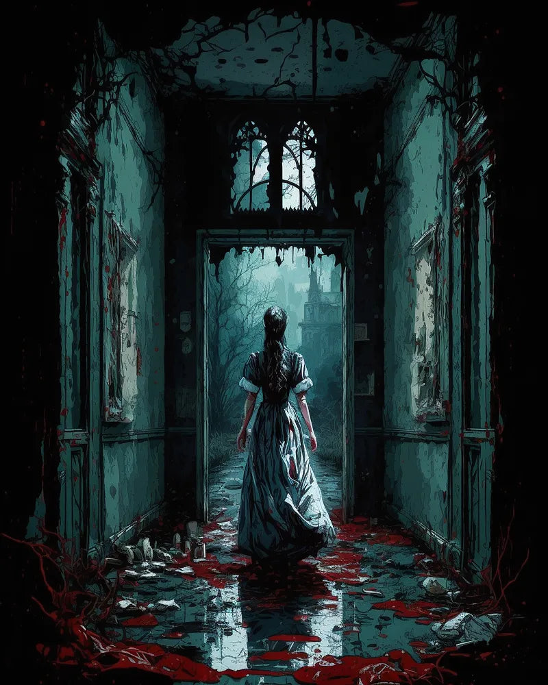 Gothic Mansion Horror | Paint By Numbers Kit