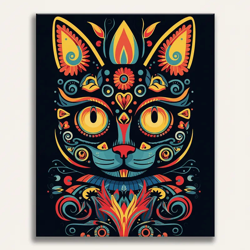 Mystical Cat Folk | Paint By Numbers Kit