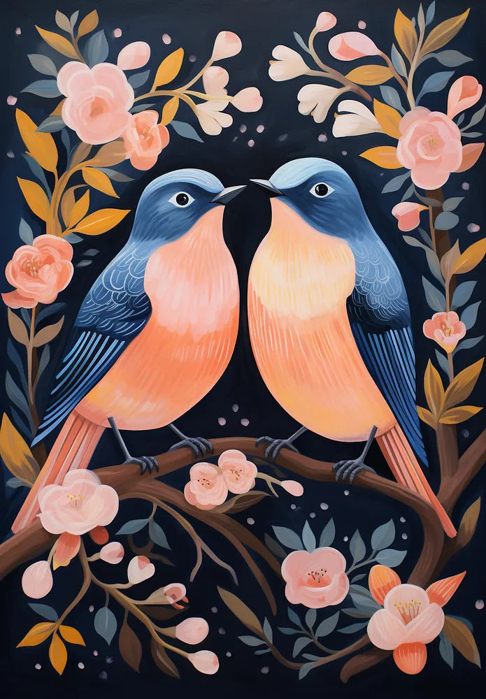 Romantic Birds | Paint By Numbers Kit