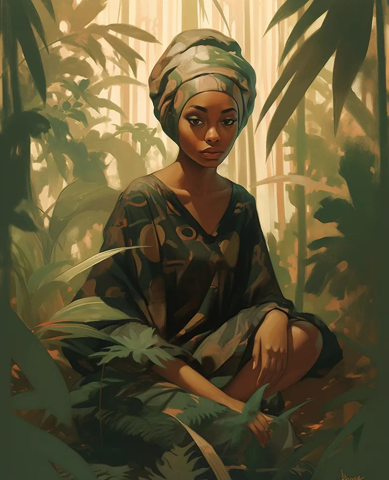 Jungle Portrait Woman | Paint By Numbers Kit