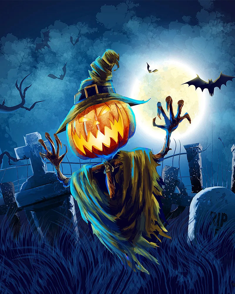 Halloween Scarecrow Paint | Paint By Numbers Kit