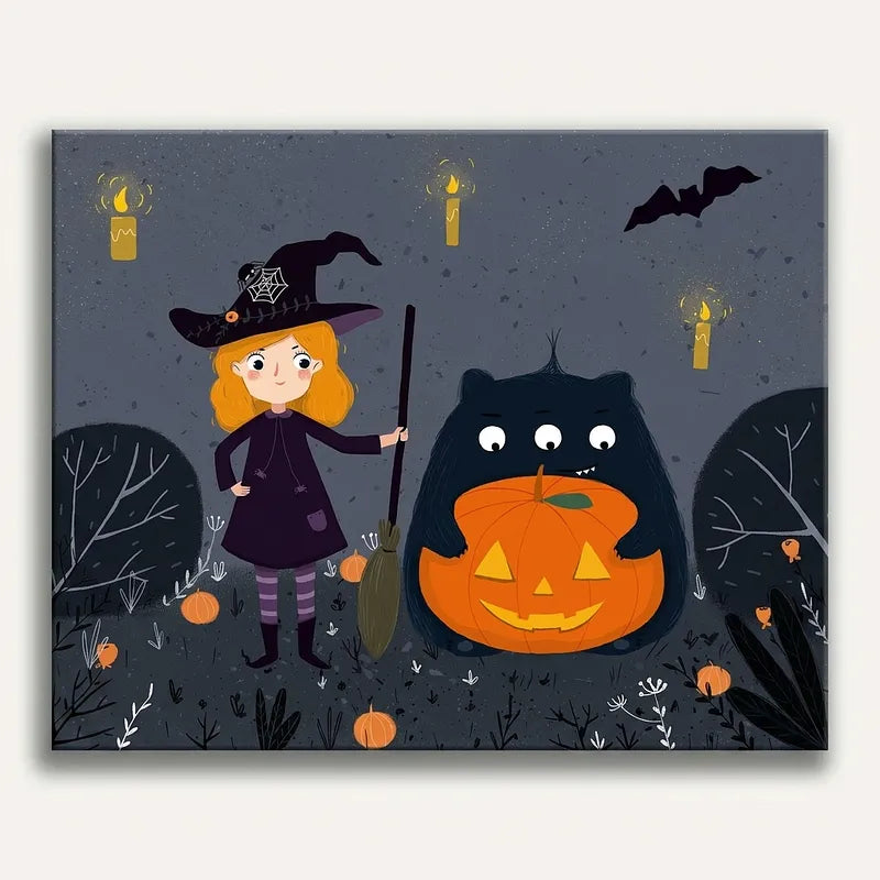 Halloween Witch Kit | Paint By Numbers Kit