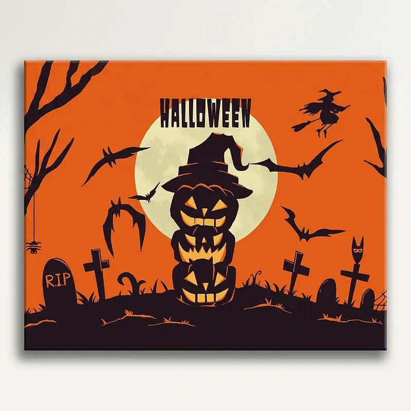 Halloween Graveyard | Paint By Numbers Kit